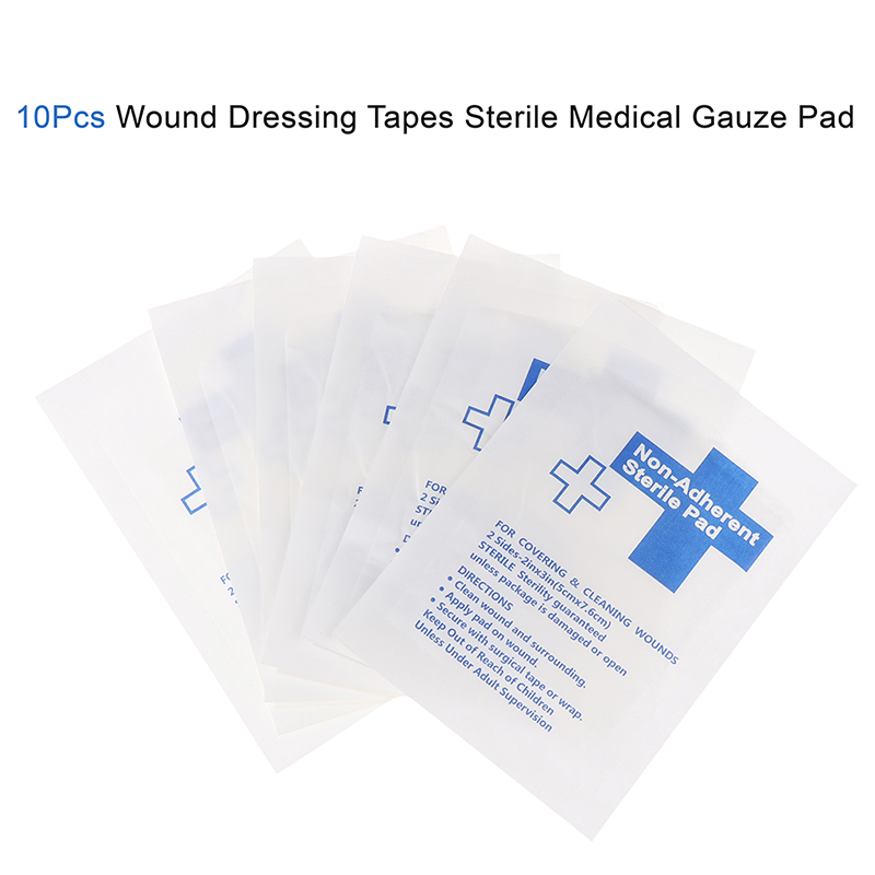Medical Tape - 10 قطع من ضمادات الشاش المقاومة