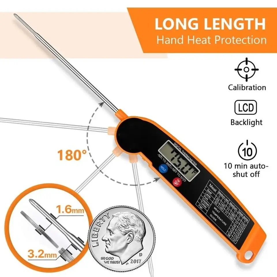 Thermometer Digital - 1 قطعة ميزان حرارة رقمي للمطبخ،