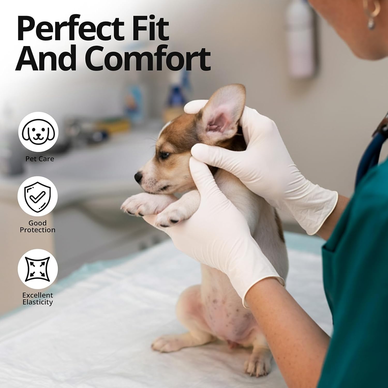 قفازات نتريل بيضاء متينة، مقاو - مراجعة Medical Gloves وسعره